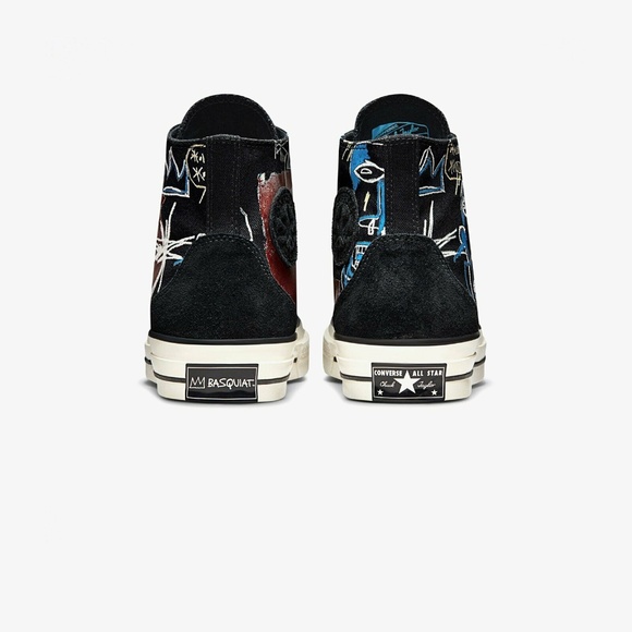 Converse Chuck 70 Hi x Basquiat Mens Casual Shoes Black 172585C NEW Sz 8.5 - Picture 7 of 10